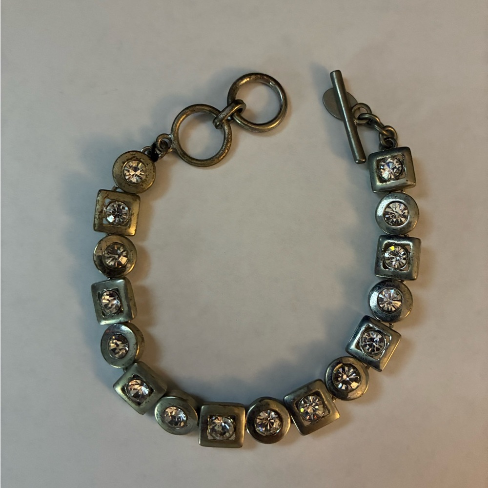 Elegant Gold and Silver Bracelet